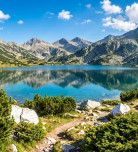 Кристалните води на Поповото езеро в Пирин планина край Банско