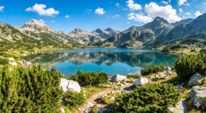 The crystal waters of Popovo Lake in the Pirin Mountains near Bansko