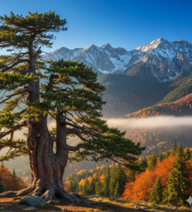 Вековната Байкушева мура в планина Пирин близо до Банско