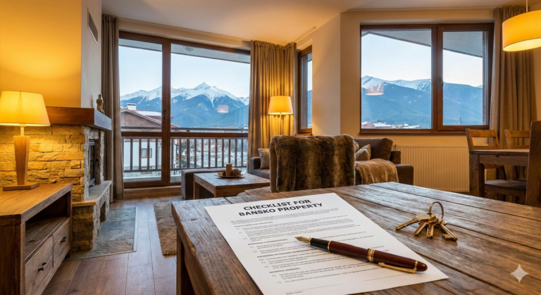 Checklist and keys for buying a property in Bansko