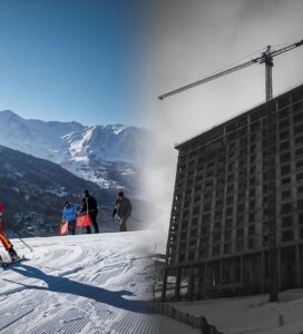 Линдзи Вон на Световната купа в Банско и недовършен строеж през 2009 година