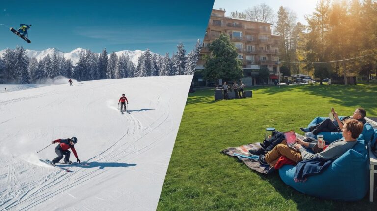Annual Report Bansko 2023 - comparison between winter ski season and summer nomadic festival