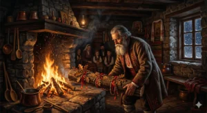 Традиционен ритуал с Бъдник на Божич в Банско