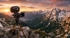 Филмови локации и кино камера пред върховете на Пирин в Банско