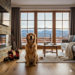 Properties in Bansko and a dog in an apartment