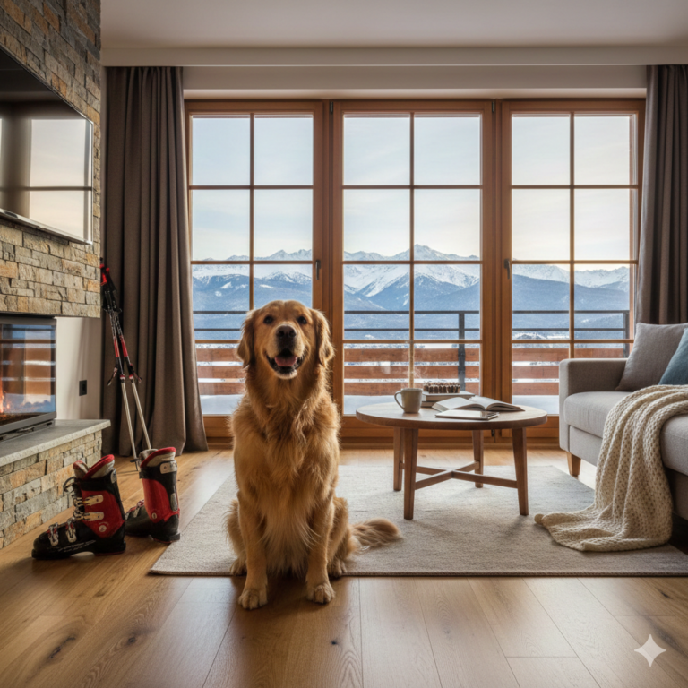 Properties in Bansko and a dog in an apartment