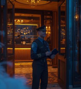 Вход на казино в Банско с проверка на документи и каса за обмяна на валута