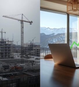 Графика на цените на имотите в Банско сравнение 2008 и 2025 година