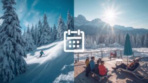 Ski season in Bansko - comparison between winter and spring skiing on Todorka Peak.