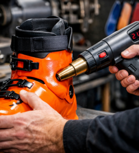 Процес на ботфитинг и разпъване на ски обувка в професионален сервиз