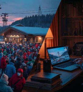 Проблеми с интернет в Грамадето Банско - претоварена мрежа от туристи и бавен рутер.