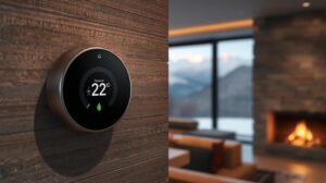 Smart home devices for controlling heating in an apartment in Bansko.