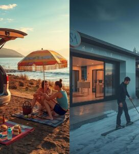 Икономическо сравнение между бюджетен морски турист и ски туризъм в Банско