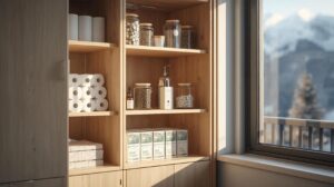 Professional loading of supplies for an Airbnb property in Bansko.