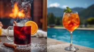 Wine Cocktails - Mulled Wine for Winter and Aperol Spritz for Summer
