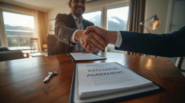 Signing an exclusive contract for properties in Bansko between a broker and an owner