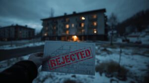 Building in Bansko with suspended documents for Act 16