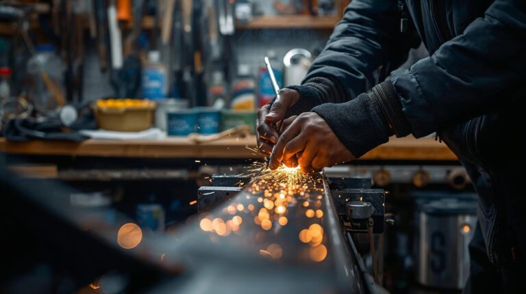 professional ski service Bansko edge sharpening with a machine