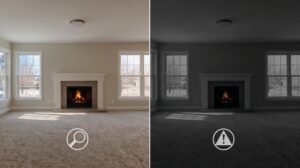 Difference between processed property photos and reality