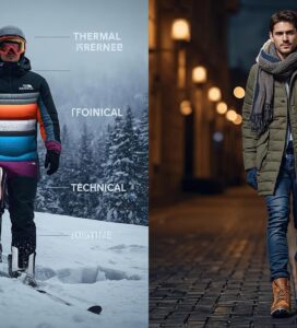 Сравнение между ски облекло и градско облекло за Банско