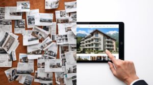 Comparison between chaotic ads and a professional real estate agency in Bansko.