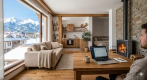 Модерна инвестиция в апартамент в Банско с гледка към планината