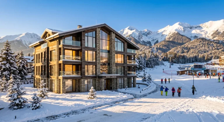 Property market in Bansko - modern buildings and views of Pirin Mountain