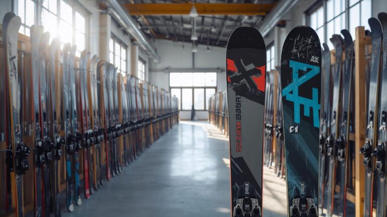 Инвентар за ски гардероб - стелажи със ски и обувки в Банско