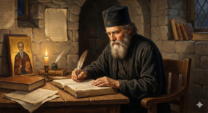 Paisius of Hilendar wrote the History of Slavs and Bulgarians in his cell in the Zograf Monastery.