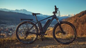 Electric trekking bike with the backdrop of Pirin Mountain and Bansko - selection guide