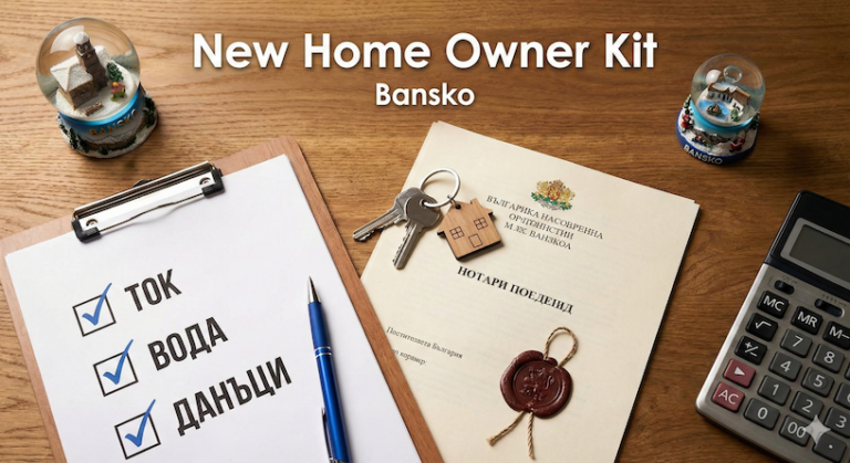 To-do list for new property owners in Bansko - registration and invoices
