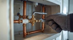 Воден чук и шум от тръбите в апартамент - монтаж на компенсатор и редуцир-вентил от ВиК специалист в Банско.